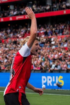 ROTTERDAM , 30-08-2026 , Stadium feijenoord De Kuip , season 2025 2026 , Dutch Eredivisie football , match between Feyenoord and ADO Den Haag , picture shows Feyenoord player Sem Steijn Feyenoord - ADO  x206246466x Copyright: