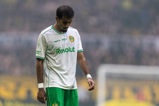 August 30, 2026: Hammarby s Montader Madjed looks downcast during the Allsvenskan soccer match between AIK and Hammarby on August 30, 2026, in Stockholm  Copyright: CAISAxRASMUSSEN BB260830CR038