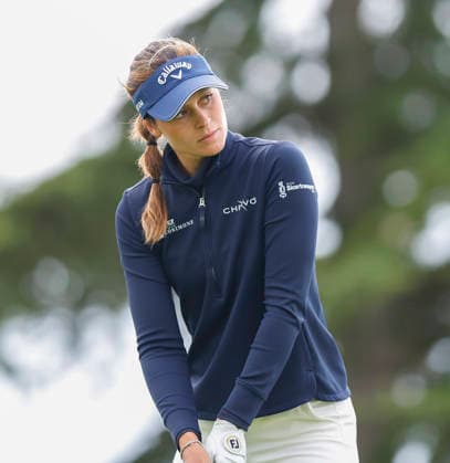 RECORD DATE NOT STATED 30th August 2026; The K Club, Straffan, County Kildare, Ireland: KPMG Womens Irish Open Golf, Final Round; Alessandra Fanali of Italy gets ready to tee off on the 1st hole PeterxFitzpatrick
