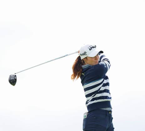 RECORD DATE NOT STATED 30th August 2026; The K Club, Straffan, County Kildare, Ireland: KPMG Womens Irish Open Golf, Final Round; Leona Maguire of Ireland gets ready to tee off on the 1st hole PeterxFitzpatrick