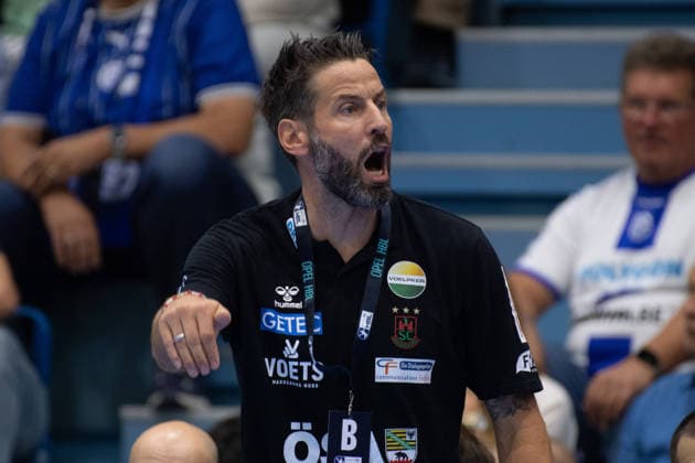 Opel Handball Bundesliga, VfL Gummersbach vs. SC Magdeburg, August 30, 2026 Bennet Wiegert, coach of SC Magdeburg Opel Handball Bundesliga, VfL Gummersbach vs. SC Magdeburg, August 30, 2026 Copyright: xBEAUTIFULxSPORTS Erlhofx