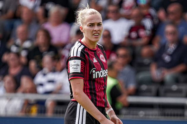 Deutschland: Fussball Saison 2026 2027 , Google Pixel Frauen-Bundesliga , 2. Spieltag , Eintracht Frankfurt Frauen vs. 1. FC Nürnberg Frauen - Stadion am Brentanobad (Frankfurt am Main) : Laura Freigang (Eintracht Frankfurt Frauen, 10) Portraitfoto, Portrait, Einzelaufnahme, Porträt, Mimik, Gesichtsausdruck Frankfurt am Main Stadion am Brentanobad Deutschland Germany *** Germany Soccer Season 2026–2027, Google Pixel Women s Bundesliga, Matchday 2, Eintracht Frankfurt Women vs. 1. FC Nürnberg Women, Stadion am Brentanobad, Frankfurt am Main, Laura Freigang, Eintracht Frankfurt Women, 10 portrait photos, portrait, individual shot, facial expressions, Frankfurt am Main, Stadion am Brentanobad, Germany Copyright: xBennetxLongx