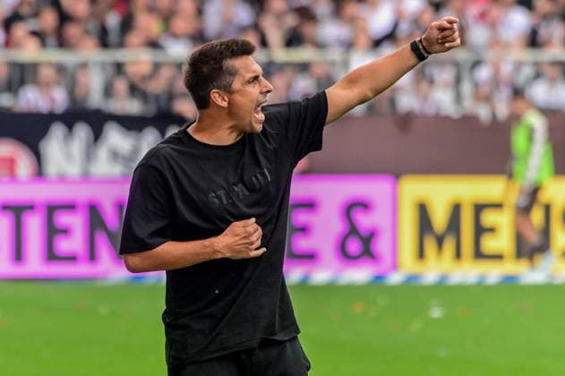 Coach Marcel Rapp, St. Pauli, Germany, Hamburg, Millerntor, soccer, 2. Bundesliga, FC St. Pauli, FC Kaiserslautern