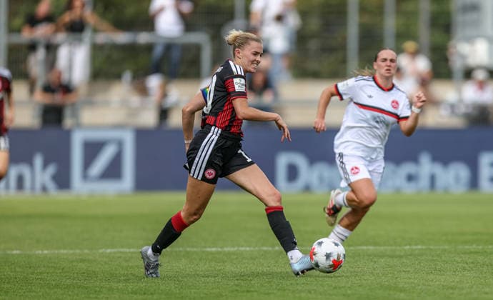 GER, Frankfurt, Eintracht Frankfurt vs 1. FC Nürnberg, Google Pixel Frauen Bundesliga, Fussball, DFB, Spielzeit 2026 2027, Stadion am Brentanobad, 2. Spieltag im Bild: Laura Freigang (Eintracht Frankfurt Frauen 10) DFB DFL REGULATIONS PROHIBIT ANY USE OF PHOTOGRAPHS AS IMAGE SEQUENCES AND OR QUASI-VIDEO, 30.08.2026 *** GER, Frankfurt, Eintracht Frankfurt vs. 1. FC Nuremberg, Google Pixel Women s Bundesliga, Soccer, DFB, 2026–2027 Season, Stadion am Brentanobad, Matchday 2 in Pictures: Laura Freigang, Eintracht Frankfurt Women. 10 DFB DFL regulations prohibit any use of photographs as image sequences and or quasi-video. August 30, 2026 Copyright: HMBxMedia HendrikxHamelau