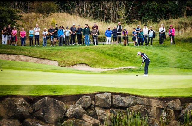 2026 KPMG Women s Irish Open, The K Club, Kildare 30 8 2026 Leona Maguire of Ireland putts on the 13th Leona Maguire putts on the 13th 30 8 2026  Copyright: xx ISS_1649