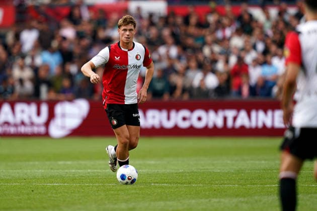 Eredivisie: Feyenoord Rotterdam v ADO Den Haag Rotterdam - Thijs Kraaijeveld of Feyenoord Rotterdam dribbles during the fourth competition round of the 2026 2027 Eredivisie season. The match is set between Feyenoord Rotterdam and ADO Den Haag at De Kuip on 30 August 2026 in Rotterdam, The Netherlands. (Hero Images Danny de Groot) Copyright: xDannyxdexGrootx