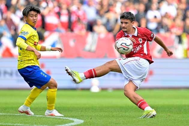 Royal Antwerp FC v Sint-Truidense VV - Jupiler Pro League DEURNE, BELGIUM - AUGUST 30 : Schelfhout Luca defender of Royal Antwerp FC during the Jupiler Pro League match between Royal Antwerp FC and Sint-Truidense VV on August 30, 2026 in Deurne, Belgium, 30 08 2026 Deurne Belgium  Copyright: xSesx
