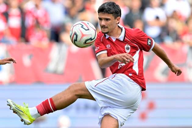Royal Antwerp FC v Sint-Truidense VV - Jupiler Pro League DEURNE, BELGIUM - AUGUST 30 : Schelfhout Luca defender of Royal Antwerp FC during the Jupiler Pro League match between Royal Antwerp FC and Sint-Truidense VV on August 30, 2026 in Deurne, Belgium, 30 08 2026 Deurne Belgium  Copyright: xSesx