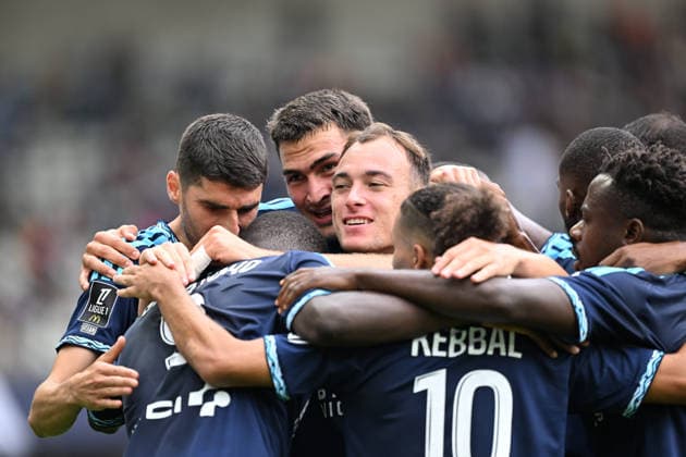 Paris FC v Nice - French Ligue 1 PARIS, FRANCE - AUGUST 30: Players of Paris FC celebrate after a score during the French L1 football match between Paris FC and OGC Nice at Stade Jean-Bouin in Paris, France on August 30, 2026. Mustafa Yalcin Anadolu Paris France. Editorial use only. Please get in touch for any other usage.  Copyright: x2026xAnadoluxMustafaxYalcinx