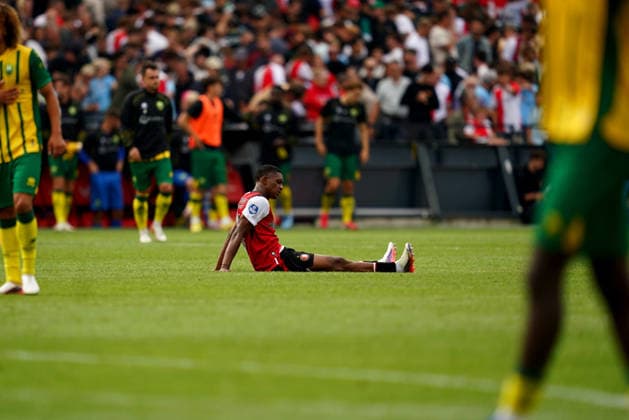 Eredivisie: Feyenoord Rotterdam v ADO Den Haag Rotterdam - Givairo Read of Feyenoord Rotterdam looks dejected during the fourth competition round of the 2026 2027 Eredivisie season. The match is set between Feyenoord Rotterdam and ADO Den Haag at De Kuip on 30 August 2026 in Rotterdam, The Netherlands. (Hero Images Danny de Groot) Copyright: xDannyxdexGrootx