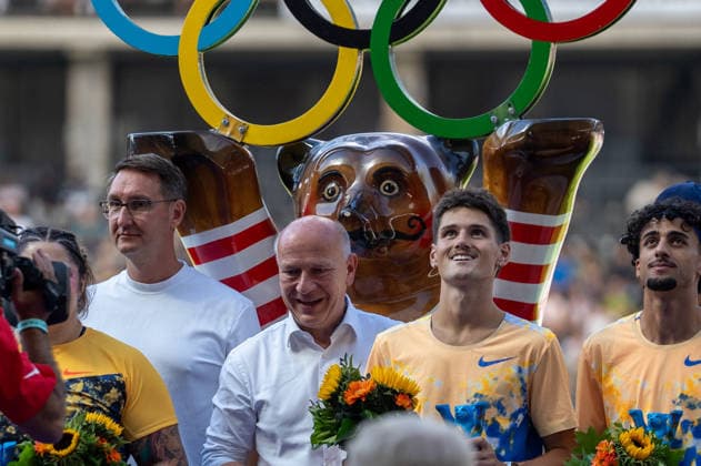 Deutschland: Leichtathletik, Leichtathletik Meeting, Sportfest ISTAF 2026 am 30.08.2026 in Berlin (Olympiastadion): Berlins Regierender Bürgermeister Kai Wegner *** German Track and Field, Track and Field Meet, ISTAF 2026 Sports Festival on August 30, 2026, at the Berlin Olympic Stadium; Berlin’s Governing Mayor Kai Wegner Copyright: xSvenxHeidmannx