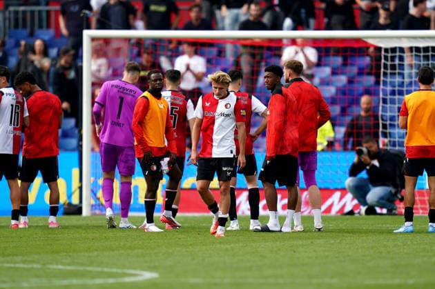 Eredivisie: Feyenoord Rotterdam v ADO Den Haag Rotterdam - Jordan Lotomba looks dejected during the fourth competition round of the 2026 2027 Eredivisie season. The match is set between Feyenoord Rotterdam and ADO Den Haag at De Kuip on 30 August 2026 in Rotterdam, The Netherlands. (Hero Images Danny de Groot) Copyright: xDannyxdexGrootx