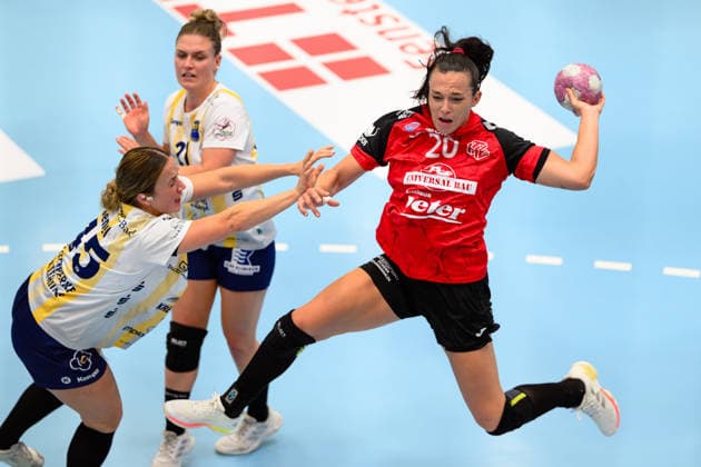 Jana Leonie Scheib, Thueringer HC, 20, Carina Senel, Buxtehuder SV, 45, Nele Franz, Buxtehuder SV, 21, GER; Thuringer HC vs. Buxtehuder SV, handball, Alsco Women’s Handball Bundesliga, 2026–2027 season, Matchday 1, Sunday, 3:00 p.m., August 30, 2026 (GER), Thuringer HC vs. Buxtehuder SV, Handball, Alsco Women’s Handball Bundesliga, 2026–2027 season, Matchday 1, Sunday, 3:00 p.m., August 30, 2026, Bad Langensalza Copyright: xMartinxHerbstx