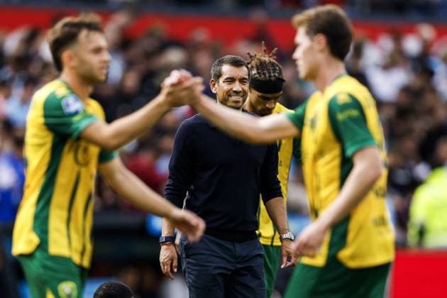 ROTTERDAM - Feyenoord coach Giovanni van Bronckhorst reacts after the 2-2 draw during the Dutch Eredivisie match between Feyenoord Rotterdam and ADO Den Haag at De Kuip stadium on August 30, 2026, in Rotterdam, the Netherlands. MAURICE VAN STEEN ANP Eredivisie 2026 27 xVIxANPxSportx xxANPxIVx 566601086 originalFilename: 566601086.jpg