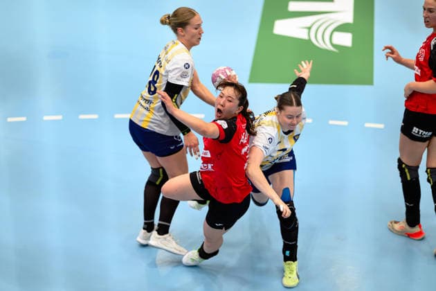 Natsuki Aizawa, Thueringer HC, 23, Johanna Andresen, Buxtehuder SV, 18, Lucy Strauchmann, Buxtehuder SV, 78 GER, Thueringer HC vs. Buxtehuder SV, Handball, Alsco Women’s Handball Bundesliga, 2026–2027 Season, Matchday 1, Sunday, 3:00 PM, August 30, 2026 GER, Thueringer HC vs. Buxtehuder SV, Handball, Alsco Women’s Handball Bundesliga, 2026–2027 Season, Matchday 1, Sunday, 3:00 p.m., August 30, 2026, Bad Langensalza Copyright: xMartinxHerbstx
