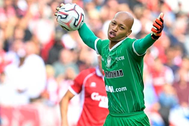 Royal Antwerp FC v Sint-Truidense VV - Jupiler Pro League DEURNE, BELGIUM - AUGUST 30 : Kokubo Leo Brian goalkeeper of Sint-Truidense VV during the Jupiler Pro League match between Royal Antwerp FC and Sint-Truidense VV on August 30, 2026 in Deurne, Belgium, 30 08 2026 Deurne Belgium  Copyright: xSesx