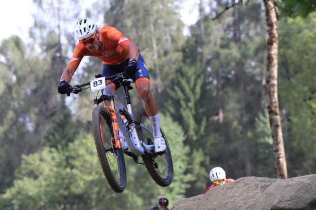 Mountain Bike Cycling World Championships UCI 2026 Pierre Teyssot MAXPPP ; Mountain Bike Cycling World Championships UCI 2026 in Commezzadura on August 30, 2026. XCO Men Cross Country Olympic Race, in action Mathieu Van Der Poel (NED) Pierre Teyssot Maxppp Commezzadura Trentino Italy  Copyright: xMAXPPPxPierrexTeyssotx TEY62944 TEY62944