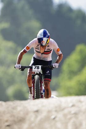 2026 UCI Mountain Bike World Championships Picture by Alex Whitehead SWpix.com - 30 08 2026 - Cycling - 2026 UCI Mountain Bike World Championships - Val di Sole, Trentino, Italy - Cross-country Olympic (XCO) - Men Elite - Thomas Pidcock (Great Britain) Copyright: x xSWpix.comx(t axPhotographyxHubxLtd)xAlexxWhitehead SWpix.comx SWP-3030-21582