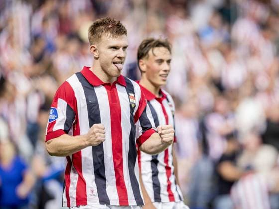 TILBURG - Devin Haen of Willem II celebrates scoring the 2-2 during the Dutch Eredivisie match between Willem II and SC Heerenveen at the Koning Willem II Stadion on August 30, 2026, in Tilburg, the Netherlands. MORITZ MUELLER ANP 2026 27 Eredivisie xVIxANPxSportx xxANPxIVx 566601420 originalFilename: 566601420.jpg
