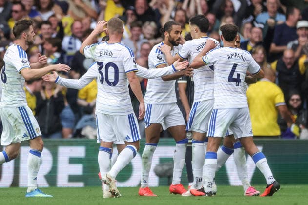 Premier League: Leeds United v Brentford Dominic Calvert-Lewin of Leeds United celebrates his goal to make it 1-1 during the Premier League match Leeds United vs Brentford at Elland Road, Leeds, United Kingdom on 30 August 2026 (Photo by Mark Cosgrove News Images) Leeds Elland Road West Yorkshire United Kingdom Copyright: xMarkxCosgrove NewsxImagesx