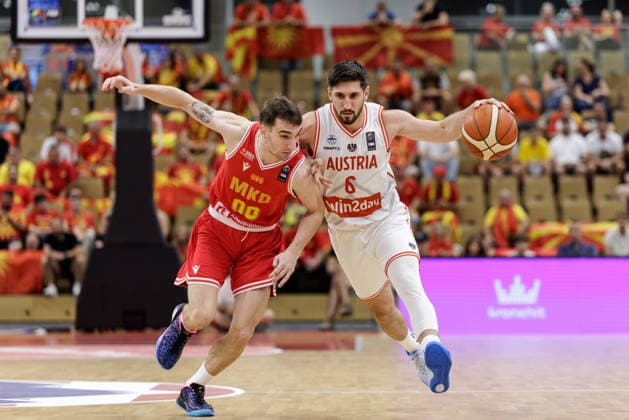Basketball, European Championship qualifiers, Austria v North Macedonia