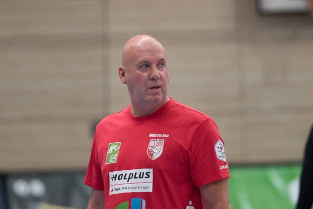 Coach Pether Krautmeyer, Halle; SV Union Halle Neustadt vs. TuS Metzingen, Women s Handball Bundesliga 1, 2026–27 Season, August 30, 2026, Halle SWH Arena, Saxony-Anhalt, Germany