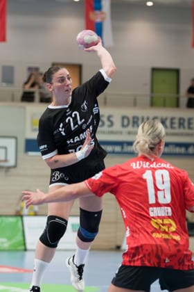 Gabriela Bitolo Tussies, 22, Lea Gruber Halle, 19, SV Union Halle Neustadt vs. TuS Metzingen, Women s Handball Bundesliga, 2026–27 season, August 30, 2026, Halle SWH Arena, Saxony-Anhalt, Germany