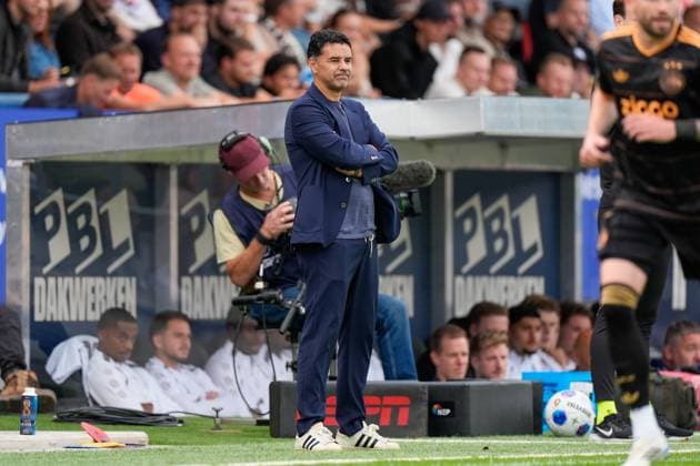 VELSEN-ZUID , 30-08-2026 , BUKO Stadion , season 2026 2027 , Dutch Eredivisie football , match between Telstar and Ajax , Picture shows Ajax coach Michel Telstar - Ajax  x206249043x Copyright: