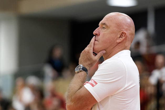 BASKETBALL - FIBA EuroBasket, quali, AUT vs MKD VIENNA,AUSTRIA,30.AUG.26 - BASKETBALL - FIBA EuroBasket 2029 Pre-Qualifier, Austria vs North Macedonia. Image shows head coach Aramis Naglic (AUT).  GEPAxpictures xArminxRauthner