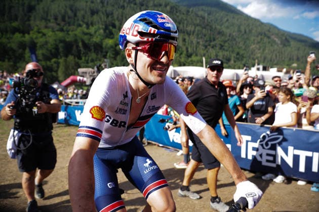 2026 UCI Mountain Bike World Championships Picture by Ed Sykes SWpix.com - 30 08 2026 - Cycling - 2026 UCI Mountain Bike World Championships - Val di Sole, Trentino, Italy - Cross-country Olympic (XCO) - Men Elite - Thomas Pidcock (Great Britain) wins to become World Champion Copyright: x xSWpix.comx(t axPhotographyxHubxLtd)xEdxSykes SWpix.comx SWP-3030-21604