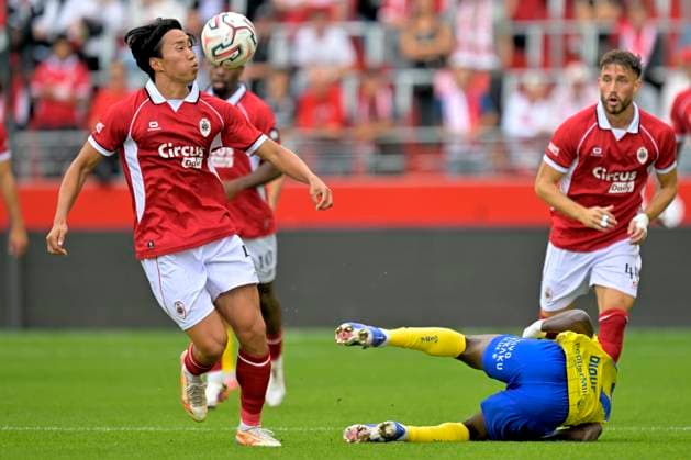 Royal Antwerp FC v Sint-Truidense VV - Jupiler Pro League DEURNE, BELGIUM - AUGUST 30 : Tsunashima Yuto defender of Royal Antwerp FC during the Jupiler Pro League match between Royal Antwerp FC and Sint-Truidense VV on August 30, 2026 in Deurne, Belgium, 30 08 2026 Deurne Belgium  Copyright: xSesx