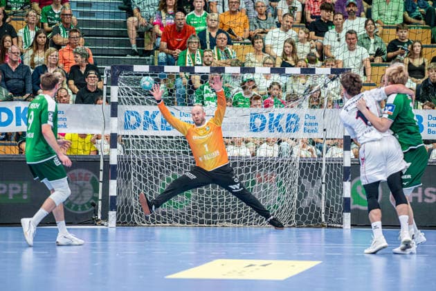 OPEL Handball Bundesliga: HSG Wetzlar vs. SG BBM Bietigheim, August 30, 2026; Bart Ravensbergen, HSG Wetzlar, 1; OPEL Handball Bundesliga: HSG Wetzlar vs. SG BBM Bietigheim, Wetzlar, August 30, 2026 Copyright: xBEAUTIFULxSPORTS Roeczeyx