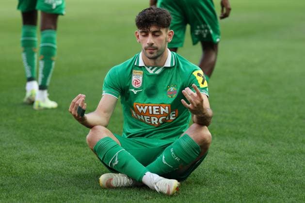 30.August. 2026 - SOCCER - 2026 27 ADMIRAL BUNDESLIGA,Round 5 SK Rapid Wien vs SK Sturm Graz Yusuf Demir (Rapid Wien) celebrates his team s first goal VIENNA VIENNA, AUSTRIA Allianz Stadion SK Rapid Wien Allianz Stadion AUSTRIA Copyright: xYigitxOermex xPsxImagesxYigitxOermex xPsxImagesx