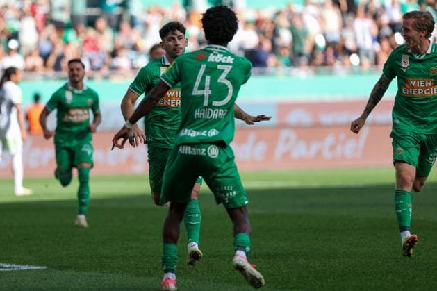 30.August. 2026 - SOCCER - 2026 27 ADMIRAL BUNDESLIGA,Round 5 SK Rapid Wien vs SK Sturm Graz Yusuf Demir (Rapid Wien) celebrates his team s first goal VIENNA VIENNA, AUSTRIA Allianz Stadion SK Rapid Wien Allianz Stadion AUSTRIA Copyright: xYigitxOermex xPsxImagesxYigitxOermex xPsxImagesx