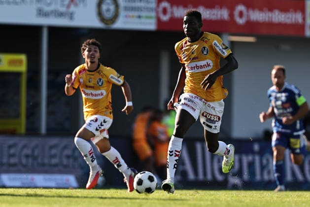 SOCCER - BL, Hartberg vs Ried HARTBERG,AUSTRIA,30.AUG.26 - SOCCER - ADMIRAL Bundesliga, TSV Hartberg vs SV Ried. Image shows Pape Sissoko (Ried).  GEPAxpictures xChrisxBauer
