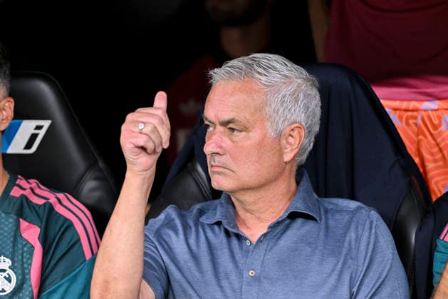 August 30, 2026, Madrid, Madrid, Spain: JOSE MOURINHO heach coach of Real Madrid CF during the match on Matchday 3 of the 2026-27 National League First Division Championship between REAL MADRID C.F. and MALAGA CF, played at the Bernabeu Stadium on August 30, 2026, in Madrid, Spain. REAL MADRID C.F. Vs. MALAGA CF - 2026 27 National League First Division Championship (08 30 26)  - ZUMAc312 20260830_zsp_c312_002 Copyright: xOscarxManuelxSanchezx
