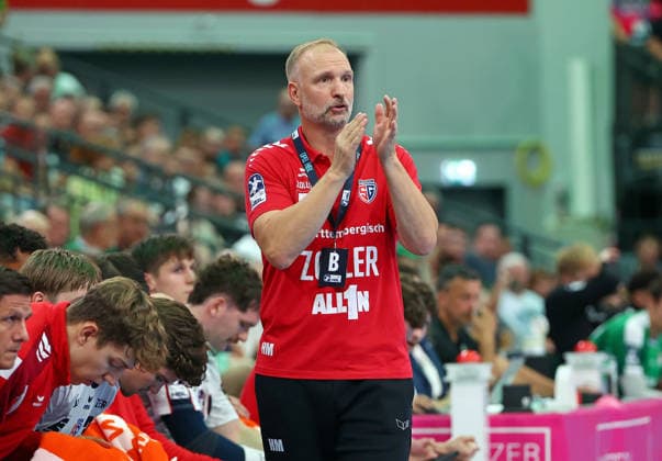 August 30, 2026, xovx, Opel Handball Bundesliga, HSG Wetzlar vs. SG BBM Bietigheim, Coach Hartmut Mayerhoffer, SG BBM Bietigheim, Wetzlar, Buderus Arena, Hesse, Germany, DE