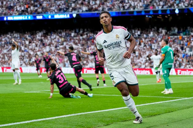 ESP: Real Madrid - Malaga CF. La Liga EA Sports. Matchday 3. Jude Bellingham of Real Madrid CF during the La Liga EA Sports match between Real Madrid and Malaga CF played at Santiago Bernabeu Stadium on 30 Aug 2026 in Madrid, Spain. kpng Copyright: xCesarxCebollax xPRESSINPHOTOx PS_2627_RMA_MAL_017
