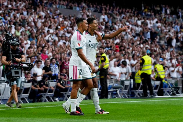 ESP: Real Madrid - Malaga CF. La Liga EA Sports. Matchday 3. Jude Bellingham of Real Madrid CF during the La Liga EA Sports match between Real Madrid and Malaga CF played at Santiago Bernabeu Stadium on 30 Aug 2026 in Madrid, Spain. kpng Copyright: xCesarxCebollax xPRESSINPHOTOx PS_2627_RMA_MAL_023