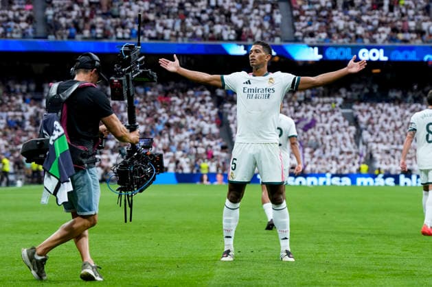 ESP: Real Madrid - Malaga CF. La Liga EA Sports. Matchday 3. Jude Bellingham of Real Madrid CF during the La Liga EA Sports match between Real Madrid and Malaga CF played at Santiago Bernabeu Stadium on 30 Aug 2026 in Madrid, Spain. kpng Copyright: xCesarxCebollax xPRESSINPHOTOx PS_2627_RMA_MAL_028