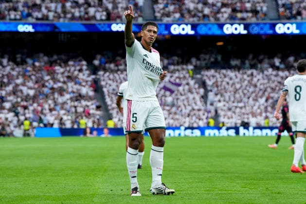 ESP: Real Madrid - Malaga CF. La Liga EA Sports. Matchday 3. Jude Bellingham of Real Madrid CF during the La Liga EA Sports match between Real Madrid and Malaga CF played at Santiago Bernabeu Stadium on 30 Aug 2026 in Madrid, Spain. kpng Copyright: xCesarxCebollax xPRESSINPHOTOx PS_2627_RMA_MAL_030