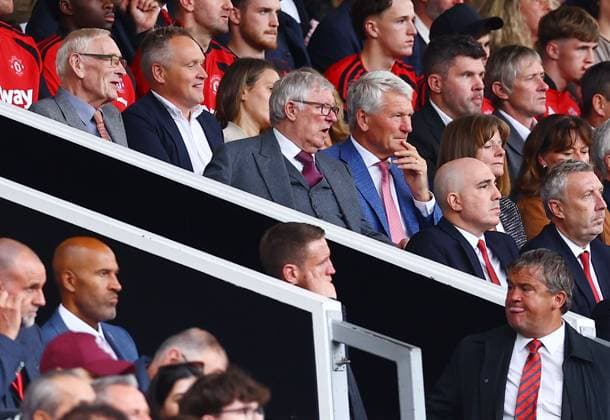 Sir Alex Ferguson of Manchester United, ManU looks on from the stand Manchester United v Ipswich Town, Premier League Football, Football, Old Trafford, Manchester, UK - 30 Aug 2026Manchester Old Trafford United Kingdom EDITORIAL USE ONLY No use with unauthorised audio, video, data, fixture lists, club league logos or live services. Online in-match use limited to 120 images, no video emulation. No use in betting, games or single club league player publications.  Copyright: xMattxWest Shutterstockx 17119118x