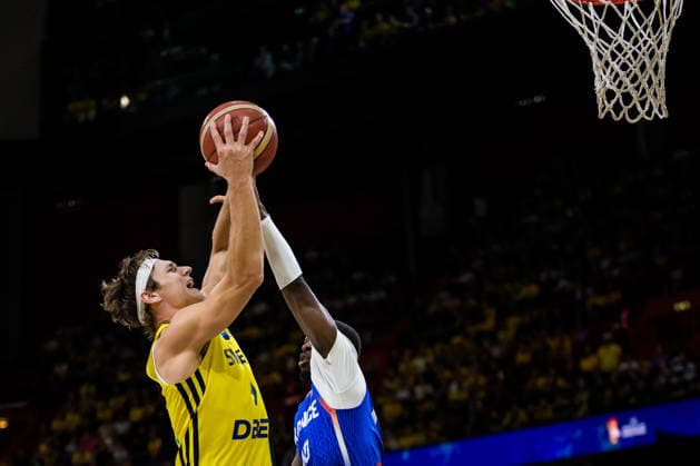 Basketball, World Cup qualifiers, Sweden v France
