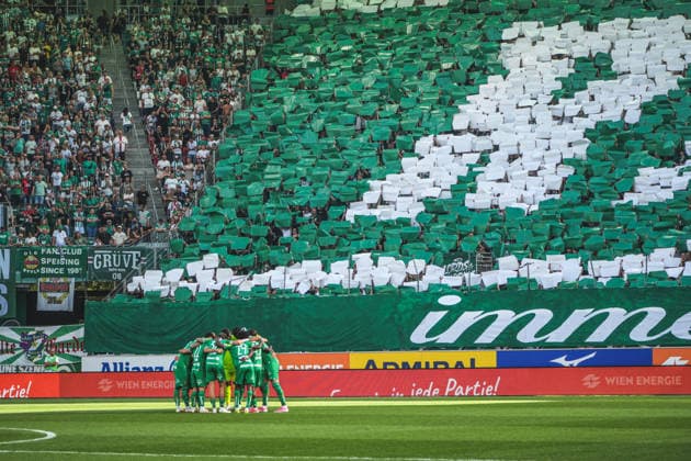 Soccer Austria ADMIRAL Bundesliga 2026–2027, Round 5, August 30, 2026: SK Rapid Vienna vs. SK Sturm Graz at Weststadion Allianz Stadion in Vienna, Austria—Team photo of Rapid Vienna Copyright: xLukasxBierederx