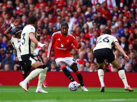 Marcus Rashford of Manchester United, ManU Manchester United v Ipswich Town, Premier League Football, Football, Old Trafford, Manchester, UK - 30 Aug 2026Manchester Old Trafford United Kingdom EDITORIAL USE ONLY No use with unauthorised audio, video, data, fixture lists, club league logos or live services. Online in-match use limited to 120 images, no video emulation. No use in betting, games or single club league player publications.  Copyright: xMattxWest Shutterstockx 17119118y