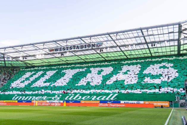 SOCCER - BL, Rapid vs Sturm VIENNA,AUSTRIA,30.AUG.26 - SOCCER - ADMIRAL Bundesliga, SK Rapid Wien vs SK Sturm Graz. Image shows fans of Rapid.  GEPAxpictures xPhilippxBrem