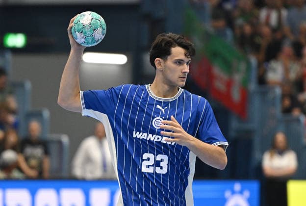 Profile: VfL New Signing Nikola Roganovic, VfL Gummersbach, 23 (GER), VfL Gummersbach vs. SC Magdeburg, 1 Handball, Opel Bundesliga, VfL Gummersbach, 1st Division, 2026–2027 Season, Matchday 1, Schwalbe Arena, Gummersbach, August 30, 2026 GER, VfL Gummersbach vs. SC Magdeburg, Handball 1, Opel Bundesliga, VfL Gummersbach, 1st Division, 2026–2027 season, Matchday 1, Schwalbe Arena, Gummersbach, August 30, 2026, Gummersbach Copyright: xEibner-Pressefoto JuergenxAugstx EP_JAT