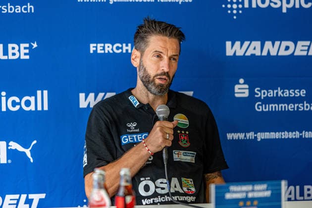 Opel Handball Bundesliga, VfL Gummersbach vs. SC Magdeburg, August 30, 2026; Bennet Wiegert, coach of SC Magdeburg, at the press conference for the Opel Handball Bundesliga match between VfL Gummersbach and SC Magdeburg, August 30, 2026 Copyright: xBEAUTIFULxSPORTS Erlhofx