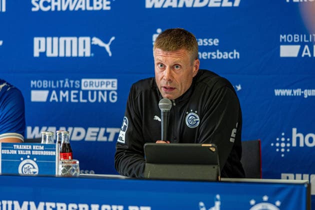 Opel Handball Bundesliga, VfL Gummersbach vs. SC Magdeburg, August 30, 2026 Gudjon Valur Sigurdsson, coach of VfL Gummersbach, at the Opel Handball Bundesliga press conference, VfL Gummersbach vs. SC Magdeburg, August 30, 2026 Copyright: xBEAUTIFULxSPORTS Erlhofx