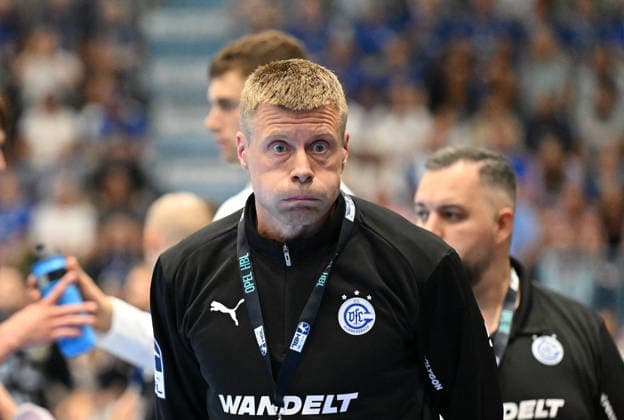 Gudjon Valur Sigurdsson, VfL Gummersbach, coach with chubby cheeks and big eyes, GER, VfL Gummersbach vs. SC Magdeburg, 1 Handball, Opel Bundesliga, VfL Gummersbach, 1st Division, 2026–2027 season, Matchday 1, Schwalbe Arena, Gummersbach, August 30, 2026 GER, VfL Gummersbach vs. SC Magdeburg, Handball 1, Opel Bundesliga, VfL Gummersbach, 1st Division, 2026–2027 season, Matchday 1, Schwalbe Arena, Gummersbach, August 30, 2026, Gummersbach Copyright: xEibner-Pressefoto JuergenxAugstx EP_JAT